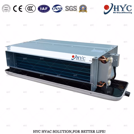 Bobinas de ventilador de techo horizontales de tipo universal de agua enfriada